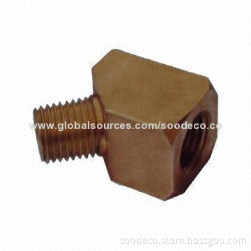 Brass pipe connector for hydraulic pipe system